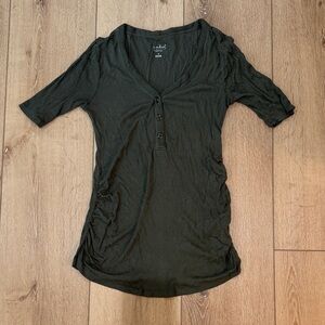 Isabel Maternity by Ingrid & Isabel Forest Button-Down Shirt